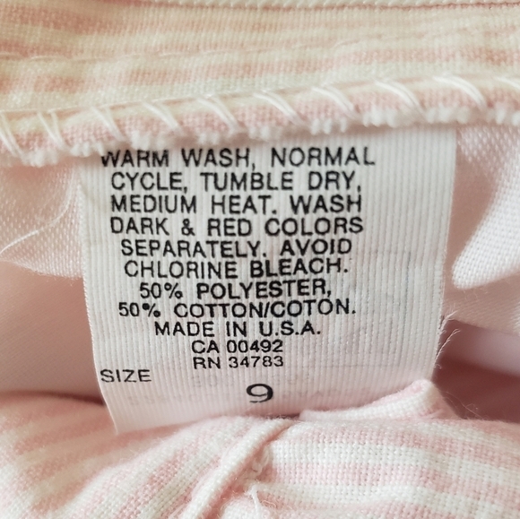 Vintage Lee Womens Pink Striped High Rise Jeans-Size 9 - Picture 6 of 8